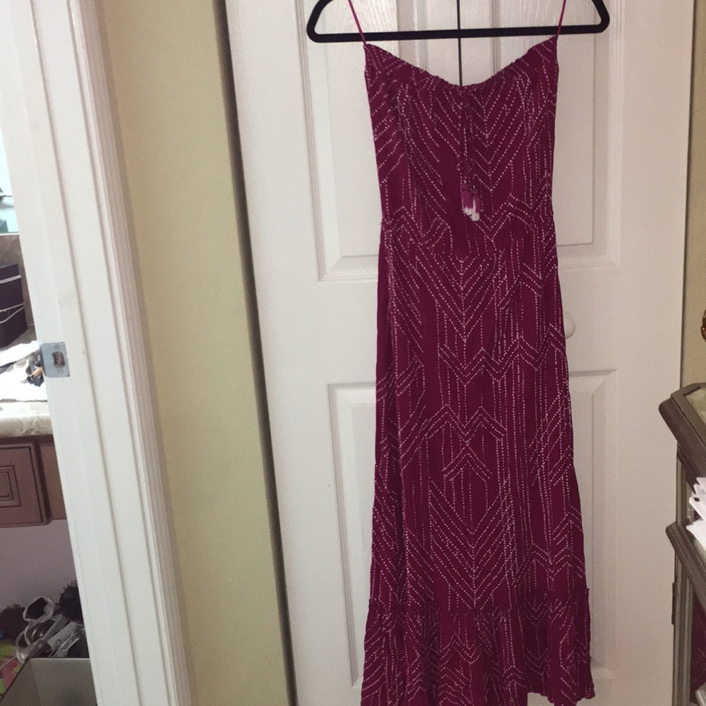 Boho chic Raspberry Maxi dress - Picture 6 of 7